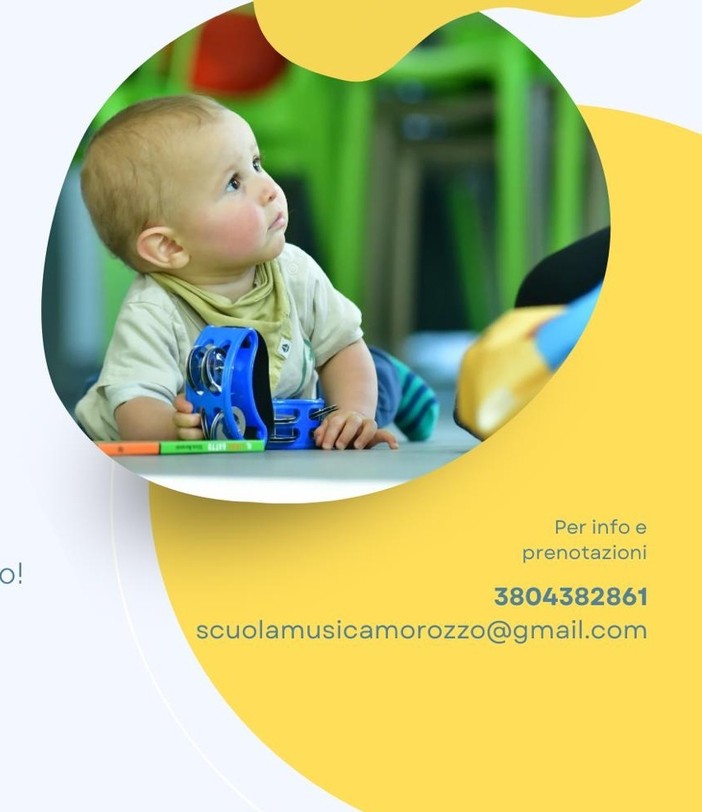 Tornano le “Coccole sonore” alla Scuola di musica “Luigi Vizio” di Morozzo