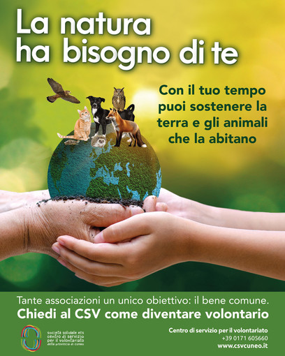 "La natura ha bisogno di te": il CSV Società Solidale ETS lancia una campagna di sensibilizzazione per promuovere il volontariato ambientale "La natura ha bisogno di te": il CSV Società Solidale ETS lancia una campagna di sensibilizzazione per promuovere il volontariato ambientale