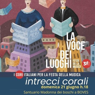 Il coro di Valdieri "Ciantùr e il coro di Robilante al Concerto per la Festa Europea della Musica