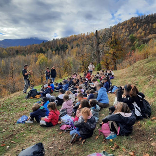 Gli alunni di Garessio alla scoperta dei castagneti e della "Garessina"