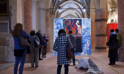 In visita a “Pittura in persona”, nel Complesso Monumentale San Francesco di Cuneo