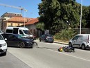 Scontro tra auto e moto in via Giordanengo a Cuneo, strada chiusa Scontro tra auto e moto in via Giordanengo a Cuneo, strada chiusa