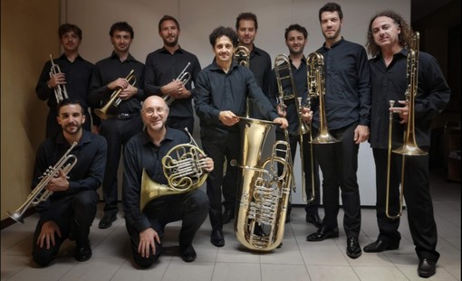 Il Decimino di ottoni dell'Orchestra Filarmonica Italiana (OFI) in concerto a Dronero