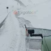 Vento forte e neve sul Colle della Maddalena: la strada resterà chiusa da Argentera fino a cessata criticità
