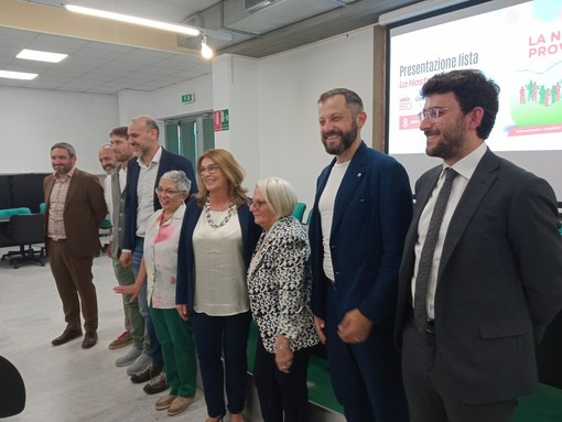 I candidati della lista di centrosinistra La Nostra Provincia alle elezioni provinciali del settembre 2024