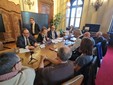 Alcuni momenti dell'incontro tenuto ieri in Prefettura Alcuni momenti dell'incontro tenuto ieri in Prefettura