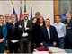 Gli amministratori di Centro per Cuneo durante l'incontro con Robaldo dopo l'elezione alla guida della Provincia Gli amministratori di Centro per Cuneo durante l'incontro con Robaldo dopo l'elezione alla guida della Provincia