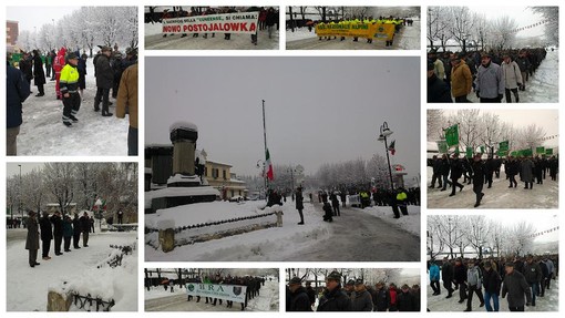 Immagini della sfilata di Mondovì in onore della battaglia di Nowo Postojalowka