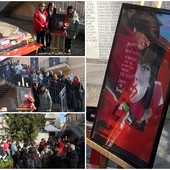 Ridipinta la panchina rossa a Borgo San Dalmazzo: “Una comunità che insieme ha detto stop alla violenza di genere”