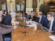 Alcuni momenti dell'incontro tenuto ieri in Prefettura Alcuni momenti dell'incontro tenuto ieri in Prefettura