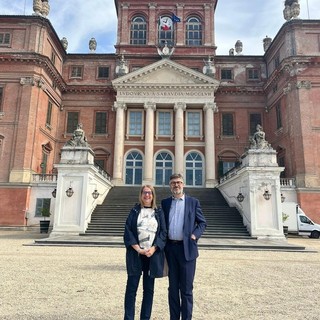 Racconigi, al sopralluogo al Castello Reale i consiglieri Dem Mauro Calderoni ed Emanuela Verzella Racconigi, al sopralluogo al Castello Reale i consiglieri Dem Mauro Calderoni ed Emanuela Verzella