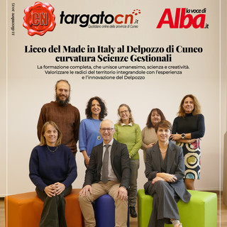 Il dirigente Ivan Re e lo staff Liceo del Made in Italy