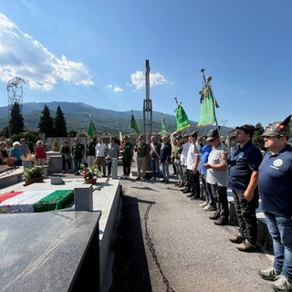 Garessio, gli alpini di Intra, Luino e Ceva hanno celebrato il generale Odasso