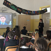 Gli alunni di Mombasiglio a lezione con i Carabinieri