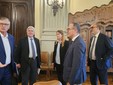 Alcuni momenti dell'incontro tenuto ieri in Prefettura Alcuni momenti dell'incontro tenuto ieri in Prefettura