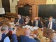 Alcuni momenti dell'incontro tenuto ieri in Prefettura Alcuni momenti dell'incontro tenuto ieri in Prefettura