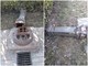 La fontana vandalizzata nel parco bimbi di via Gramsci