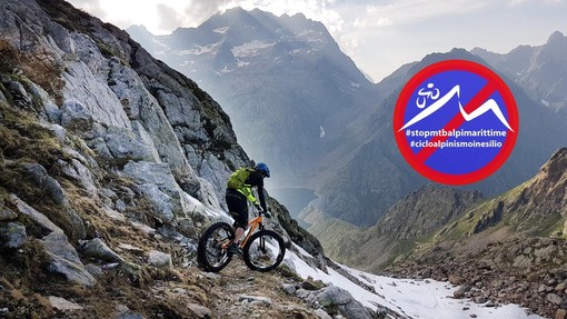Foto dal gruppo facebook &quot;Stop alle MTB nelle Alpi Marittime?!?&quot;