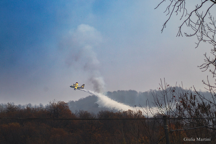 Il Canadair in azione
