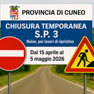 Chiusura temporanea della strada provinciale 3 nel comune di Neive