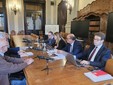Alcuni momenti dell'incontro tenuto ieri in Prefettura Alcuni momenti dell'incontro tenuto ieri in Prefettura