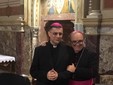 Monsignor Mellino col vescovo di Alba, Marco Brunetti
