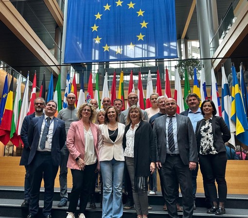 La delegazione della Lega con l’eurodeputata Gianna Gancia
