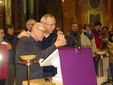 Don Sergio Boarino, compianto rettore del Santuario, con padre Marko Ivan Rupnik, artista autore del mosaico della Madonna dei Fiori