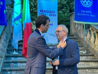 Rotary Saluzzo, serata dell'insediamento del nuovo presidente Giuseppe Sapino- Foto Luigi Fassino