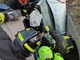 I soccorsi dopo l'incidente in via Gerbola