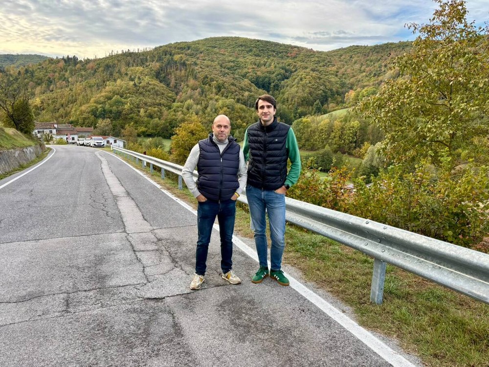 Il consigliere Danna con il sindaco Benzo Il consigliere Danna con il sindaco Benzo