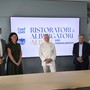 Il presidente e il direttore ACA, Viglione e Pace, il presidente dell’Associazione Ristoratori & Albergatori Albesi Camia e la responsabile Marketing Bergadano e Ferrero, Sales & Project Manager di Langhe Experience Il presidente e il direttore ACA, Viglione e Pace, il presidente dell’Associazione Ristoratori & Albergatori Albesi Camia e la responsabile Marketing Bergadano e Ferrero, Sales & Project Manager di Langhe Experience