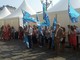 Immagine delle proteste dei lavoratori Eurofidi a Torino