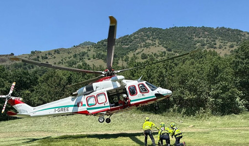 Gli cade addosso l'albero che stava tagliando nei boschi di Roccaforte Mondovì: ferito un 37enne