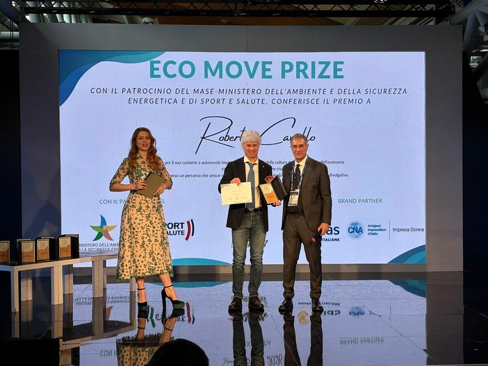 Da Alba a Sanremo: Roberto Cavallo premiato per la sostenibilità che corre Da Alba a Sanremo: Roberto Cavallo premiato per la sostenibilità che corre