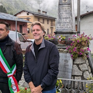Uno scatto dell'ultima visita del principe Emanuele Filiberto di Savoia a Valdieri, insieme al sindaco Guido Giordana