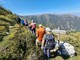 Un momento dell'escursione in Valle Ellero alla grotta dei Partigiani Un momento dell'escursione in Valle Ellero alla grotta dei Partigiani