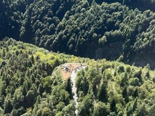 La nuova elisuperficie di Briga Alta vista dall'alto La nuova elisuperficie di Briga Alta vista dall'alto