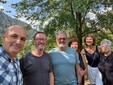 Il presidente del parco Alpi Marittime Armando Erbì con amici Il presidente del parco Alpi Marittime Armando Erbì con amici