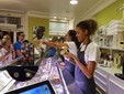 La gelateria Ansaldi di Cuneo, impegnata nel flashmob