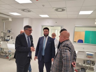 Momenti del tour inaugurale all'ospedale di Saluzzo Momenti del tour inaugurale all'ospedale di Saluzzo