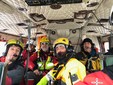 Operatori cuneesi in elicottero al lavoro in zona Teramo-Pescara