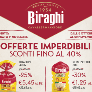 “Ottobre Eccezionale” al Negozio Biraghi di Cavallermaggiore