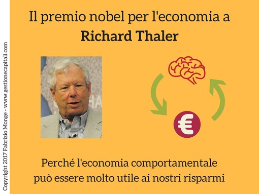 Nobel per l'economia a Richard Thaler: cos'è l'economia comportamentale e perché può esserci molto utile
