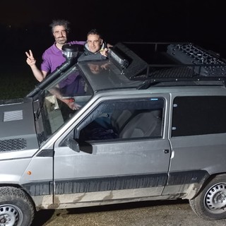 Gabriele e Andrea, fratelli di Vignolo, pronti per l'avventura del Panda Raid