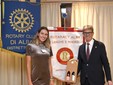 Marella Ruata (presidente Rotaract) e Fortunato Crovari  (foto Lucia Ernè)