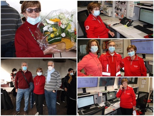 Festa di compleanno a sorpresa per Renata Bodino, da 26 anni volontaria presso la Croce Rossa di Cuneo