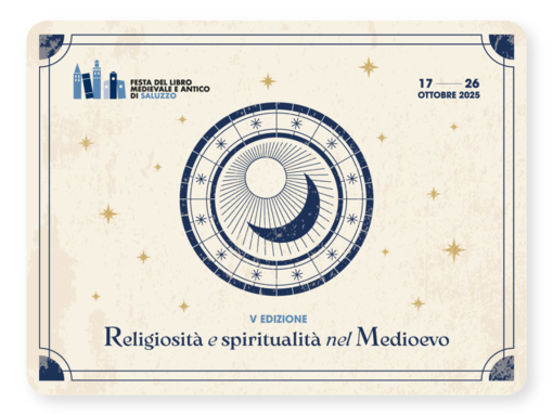 L'immagine della Festa del libro medievale e antico 2025 a Saluzzo L'immagine della Festa del libro medievale e antico 2025 a Saluzzo