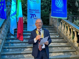 Rotary Saluzzo, serata dell'insediamento del nuovo presidente Giuseppe Sapino- Foto Luigi Fassino