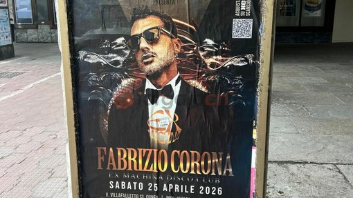 A Cuneo in arrivo "l'ospite più discusso d'Italia": Fabrizio Corona all'Ex Machina Disco Club